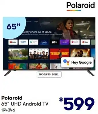 Polaroid 65" UHD Android TV
