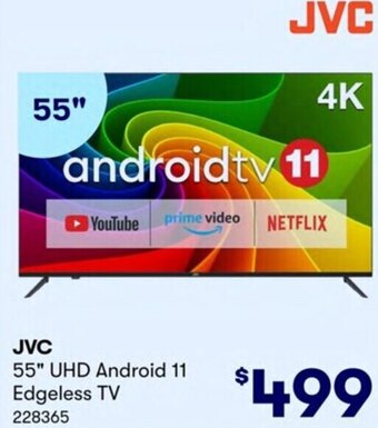 JVC 55" UHD Android 11 Edgeless TV