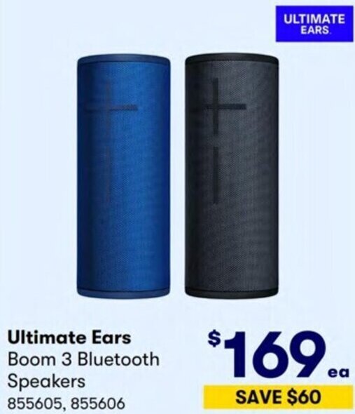 Ultimate Ears Boom 3 Bluetooth Speakers offer at Costco