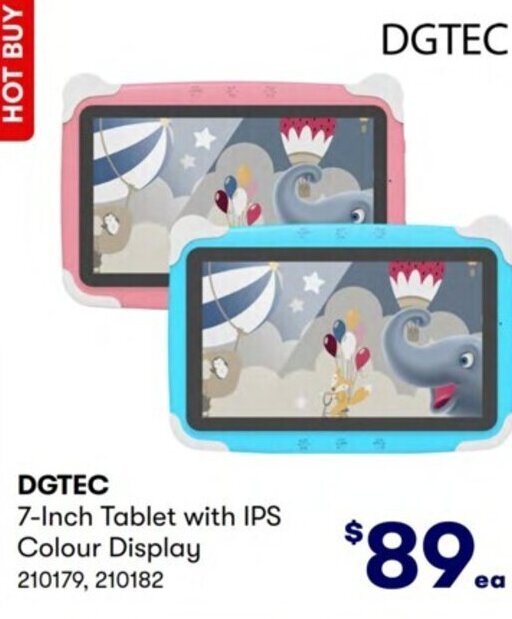 DGTEC 7Inch Tablet with IPs Colour Display offer at Costco