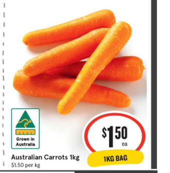 IGA Australian Carrots 1kg offer