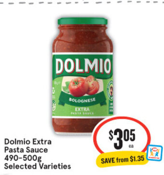 IGA Dolmio Extra Pasta Sauce 490-500g offer
