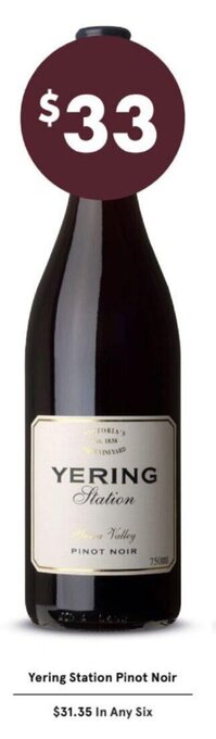 Vintage Cellars Yering Station Pinot Noir offer