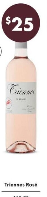 Vintage Cellars Triennes Rosé offer