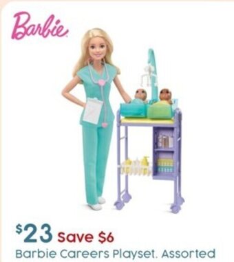 Target Barbie Careers Playset offer