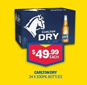 Bottlemart Carlton dry offer