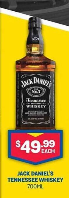 Bottlemart Jack daniel's tennessee whiskey offer