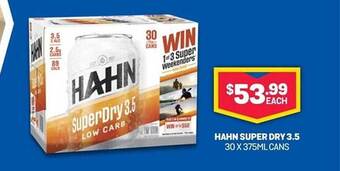 Bottlemart Hahn super dry 3.5 offer