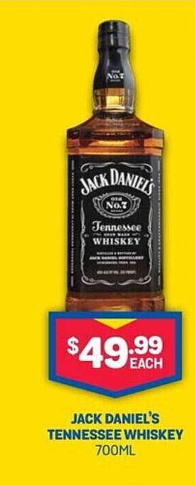 Bottlemart Jack daniel's tennessee whiskey offer