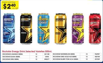 Campbells Wholesale Rockstar energy drink offer
