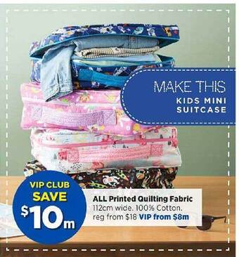 Spotlight All printed quilting fabric offer