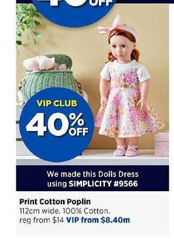 Spotlight Print cotton poplin offer