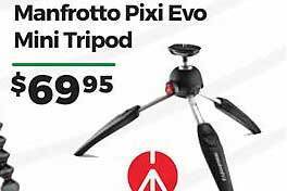Teds Cameras Manfrotto pixi evo mini tripod offer