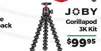Teds Cameras Joby gorillapod 3k kit offer
