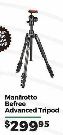 Teds Cameras Manfrotto befree advanced tripod offer