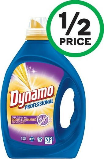 Woolworths Dynamo Professional Laundry Liquid 1.8 Litre offer