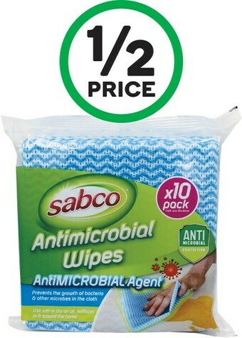 Sabco Antimicrobial Wipes Pk 10