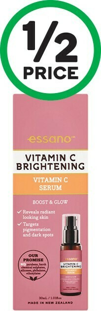 Woolworths Essano Vitamin C Advanced Brightening Serum 30ml offer