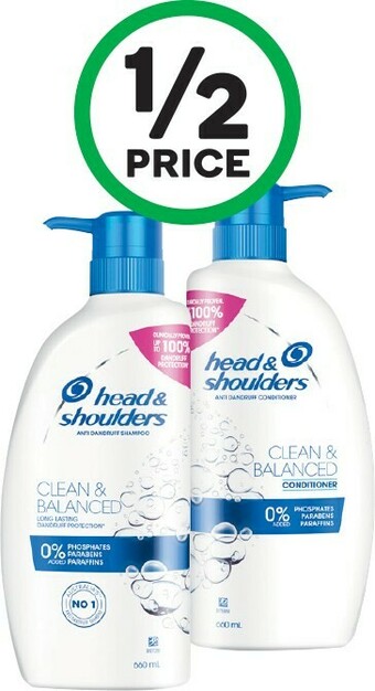 Woolworths Head & Shoulders Shampoo or Conditioner 660ml offer
