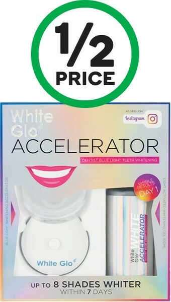 Woolworths White Glo White Accelerator Blue Light Kit offer