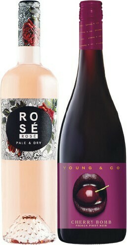 Woolworths De Bortoli Rose Rose OR Young & Co Pinot Noir 750ml offer
