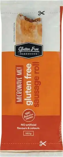 Woolworths Gluten Free Bakehouse Microwavable Sausage Roll 160g – From the Freezer offer