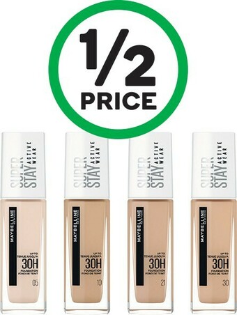 Woolworths Maybelline Superstay Active Wear 30hr Foundation 30ml offer