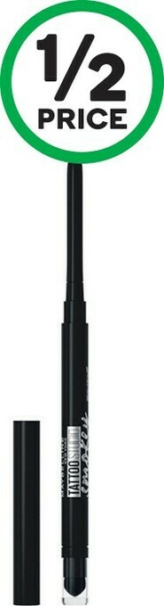 Woolworths Maybelline Tattoo Studio Liner Smokey Black 2.5ml offer
