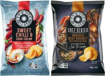 Coles Red Rock Deli Potato Chips 150g-165g or Chef Series 150g offer