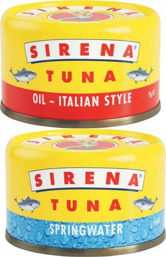 Coles Sirena Tuna 95g offer