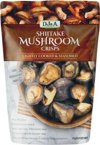 Coles DJ&A Shiitake Mushroom Crisps 65g offer