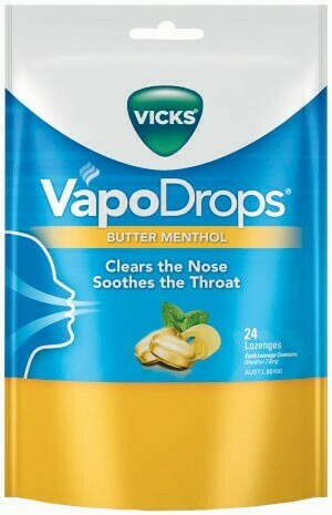 Coles Vicks VapoDrops Lozenges 24 Pack^ offer