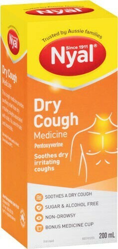 Coles Nyal Dry Cough Mixture 200mL^ offer