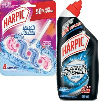 Coles Harpic Fresh Power Toilet Cleaner 39g or Toilet Cleaning Liquid 500mL offer