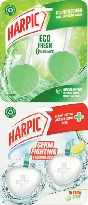 Coles Harpic Eco Fresh or Germ Fighting Toilet Cleaner 2 Pack offer