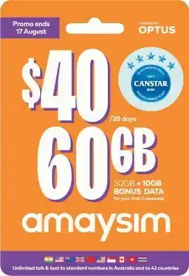 Coles amaysim $40 Starter Kit offer