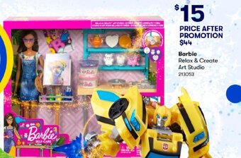 BIG W Barbie Relax & Create Art Studio offer