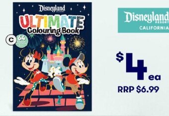 BIG W Disneyland Ultimate Colouring Book offer