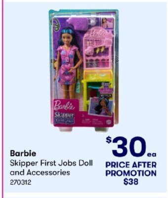 BIG W Barbie Skipper First Jobs Doll and Accessories offer