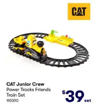 BIG W CAT Junior Crew Power Tracks Friends Train Set offer