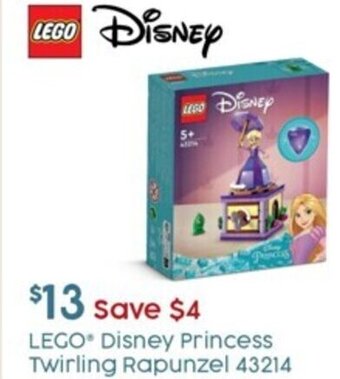 Target Lego Disney Princess Twirling Rapunzel 43214 offer