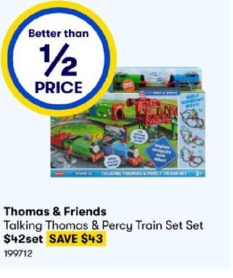 BIG W Thomas & Friends Talking Thomas & Percy Train Set offer