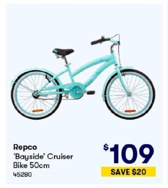 BIG W Repco"Bayside" Cruiser Bike 50cm. offer