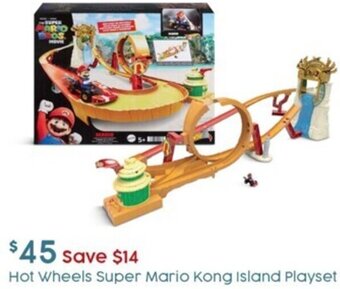 Target Hot Wheels Super Mario Kong Island Playset offer
