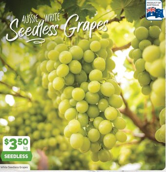 White Seedless Grapes
