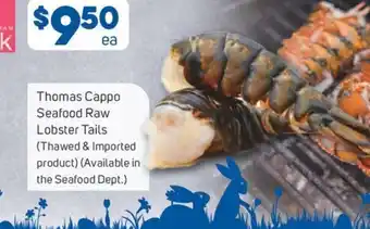 Thomas Cappo Seafoods Raw Lobster Tails