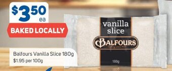 Foodland Balfours Vanilla Slice 180g offer