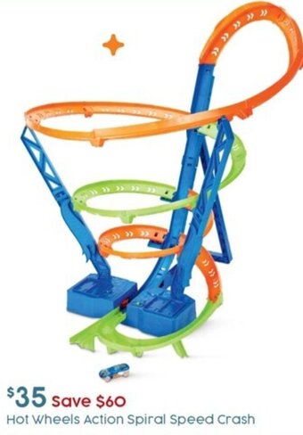Target Hot Wheels Action Spiral Speed Crash offer
