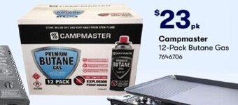 BIG W Campmaster 12-pack Butane Gas offer