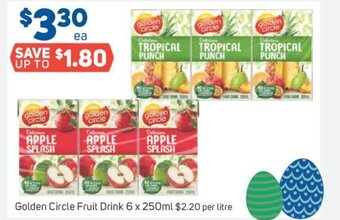 Golden Circle Fruit Drink 6 x 250ml